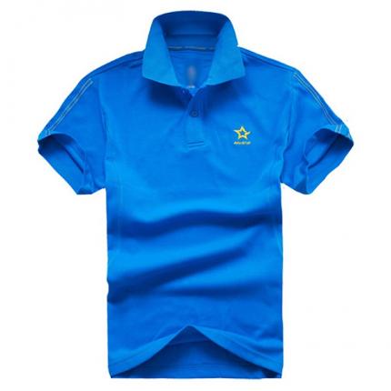 藍(lán)色男款運(yùn)動POLO衫 廠家設(shè)計(jì)制作