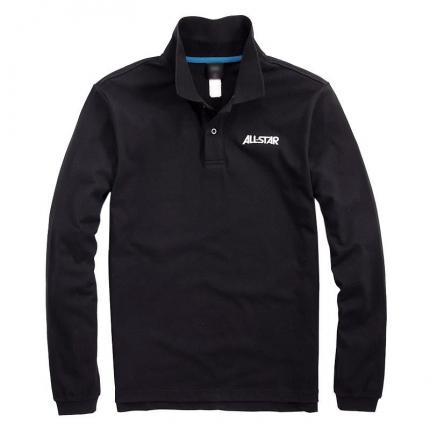 【定制】黑色男士長(zhǎng)袖全棉T恤衫制作 免費(fèi)設(shè)計(jì)