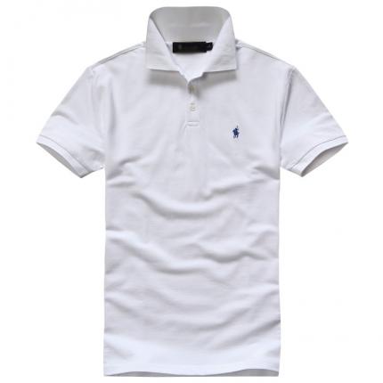 白色男式經(jīng)典商務(wù)POLO衫款式工廠加工制作