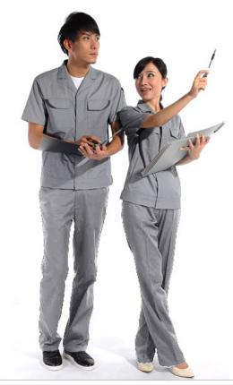 灰色個(gè)性時(shí)尚短袖工程服